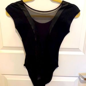 American Apparel Sheer Front Bodysuit